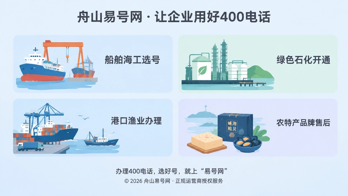 舟山易号网400电话办理流程