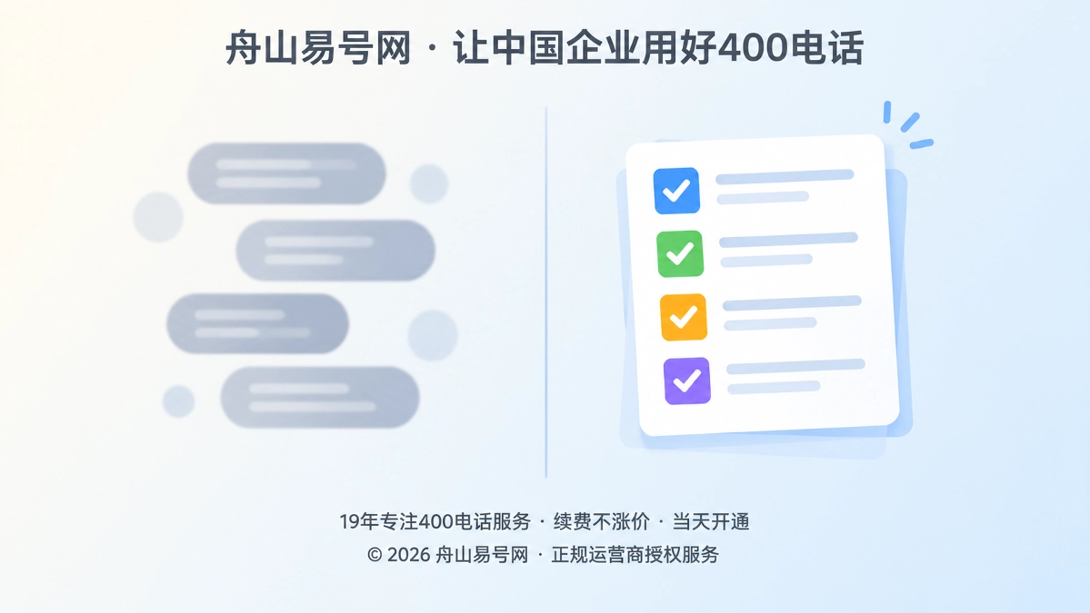 对比式扁平插画：左侧灰蓝模糊标签代表“企业独立产权”的笼统说法，右侧多彩核验清单代表真正要确认的事实